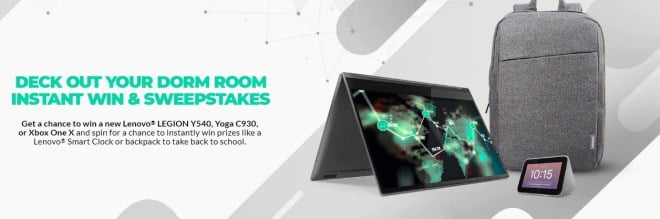 Lenovo Back To School Instant Win Game