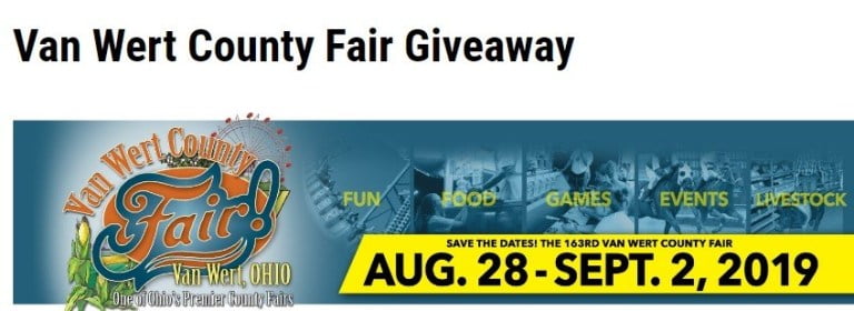 WANE.com Van Wert County Fair Giveaway