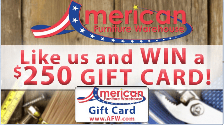 American Furniture Warehouse Giveaway – Win Gift Card