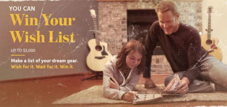 Sweetwater Win Your Wish List Giveaway - Win Cash Prizes