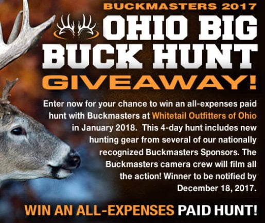Buckmasters Ohio Big Buck Hunt Giveaway - Win Trip