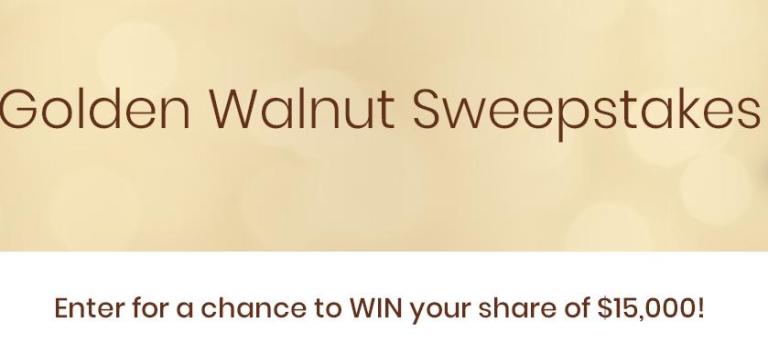 California Walnut Golden Walnut Sweepstakes – Win Check