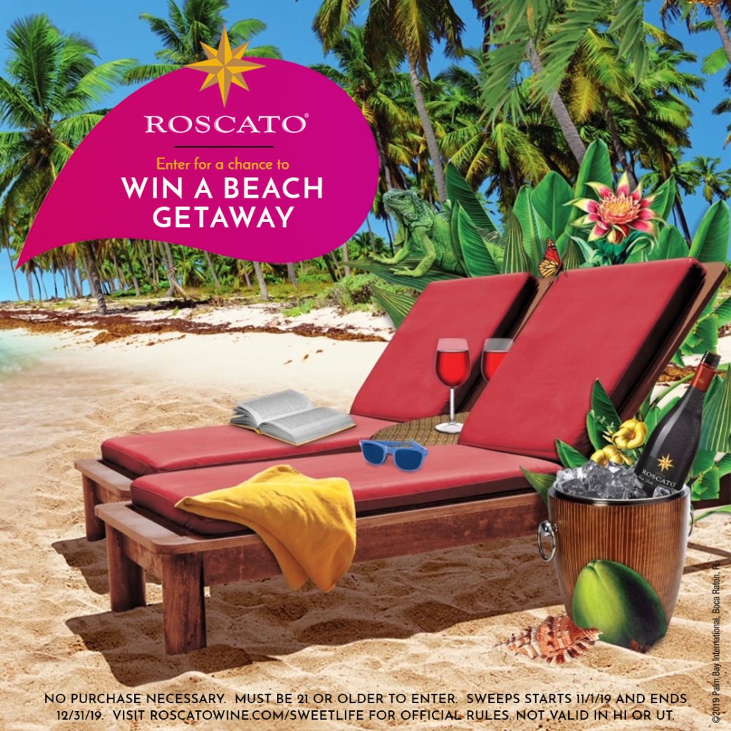 Roscato Beach Getaway Sweepstakes - Win Trip