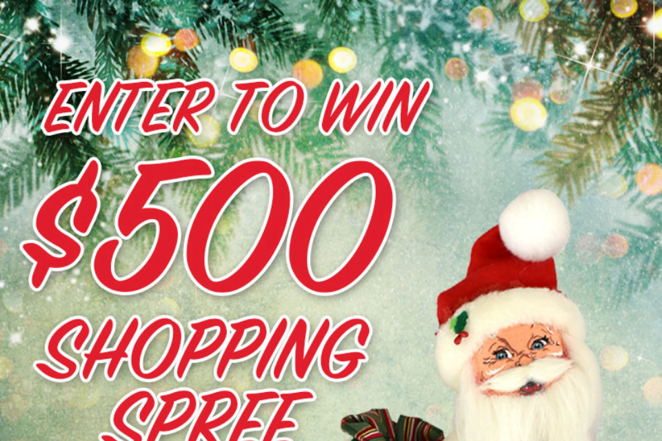 Annalee Dolls Santa Shopping Spree Giveaway - Win Cash Prizes