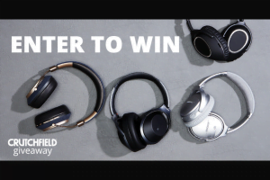 Crutchfield True Wireless Great Gear Giveaway - Win Prize