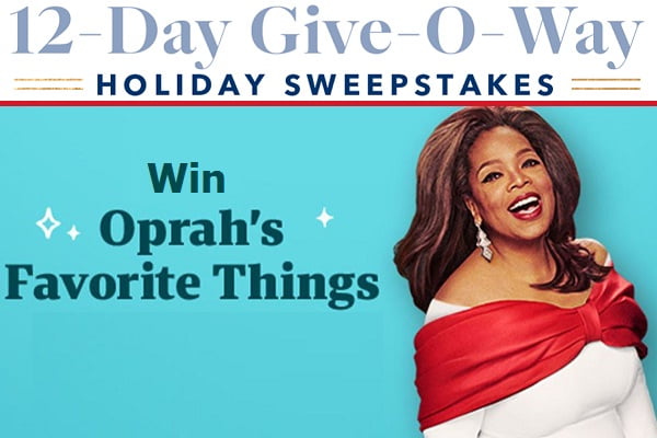 Oprah 12 Days of Christmas Giveaway - Win Prize