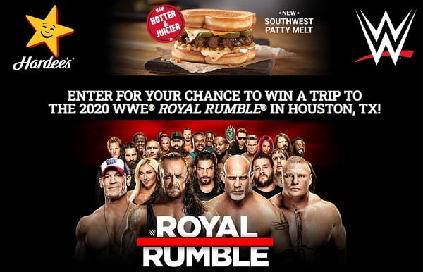 WWE Hardees Sweepstakes - Win Tickets