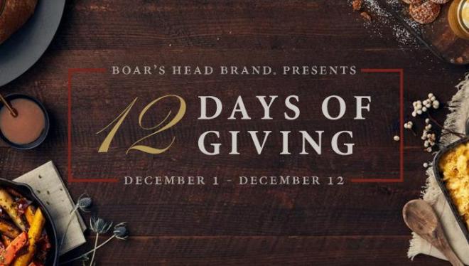 Boars Head 12 Days of Giving Sweepstakes - Win Gift Card