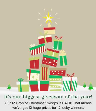 MyRegistry 12 Days Of Christmas Sweepstakes - Win Gift Card