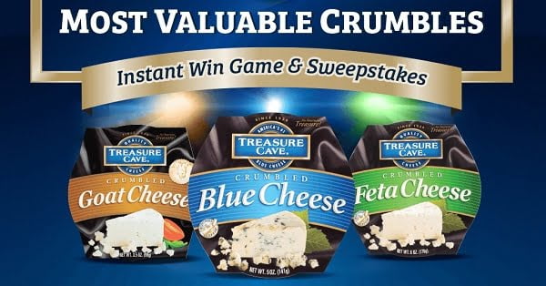 Treasure Cave Winning Crumbles Instant Win Game - Win Prize