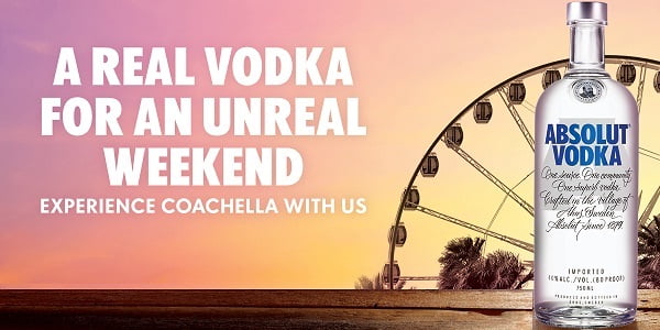 Absolut Coachella Festival Sweepstakes - Win Trip