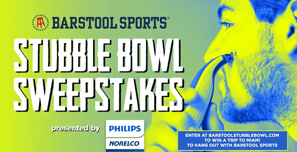 Barstool Sports Stubble Bowl Sweepstakes - Win Trip