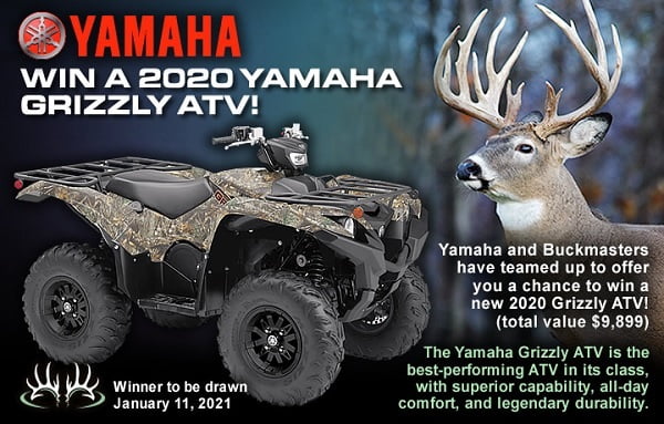 Buckmasters Yamaha Grizzly ATV Sweepstakes