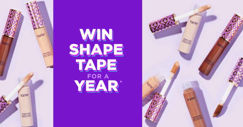 Tarte Win Shape Tape for a Year Sweepstakes - Win Prize