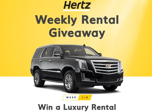 Hertz Weekly Rental Giveaway - Win Car