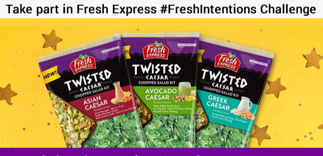 Fresh Express Fresh Intentions Challenge Sweepstakes - Win Gift Card