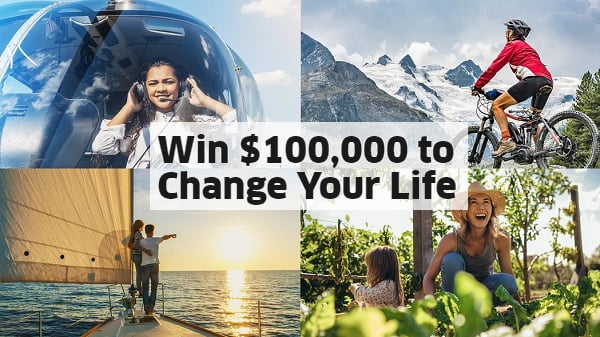 Omaze 100k Sweepstakes - Win Cash Prizes