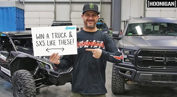 Omaze Raptor Sweepstakes - Win Car