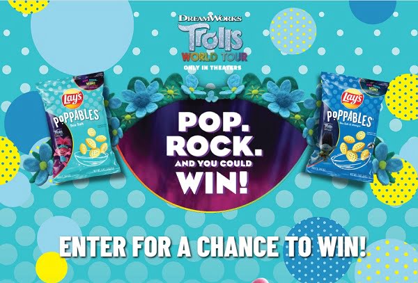 Lays Poppables Dreamworks Trolls World Tour Sweepstakes