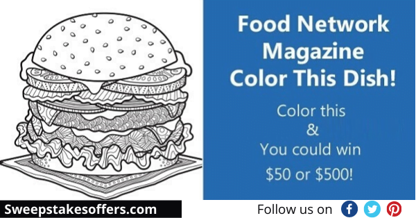 Food Network Magazine Color This Dish Contest