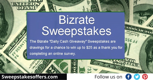 Bizrate Daily Cash Giveaway