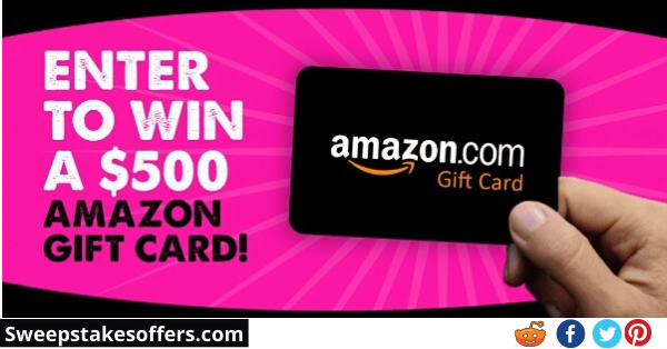 $500 Amazon Gift Card Giveaway