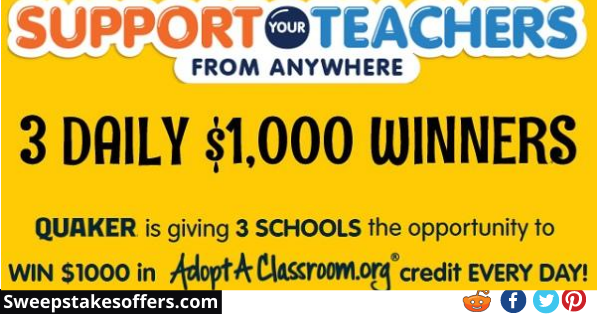 Quaker Back to School Sweepstakes