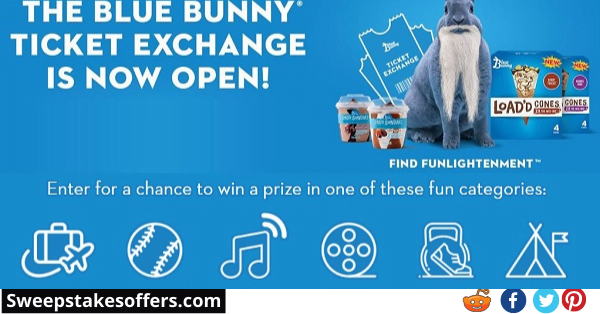Blue Bunny Ticket Exchange Instant Win Game
