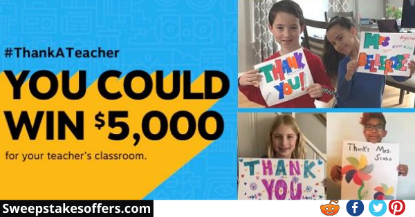 Staples Thanks a Teacher Sweepstakes