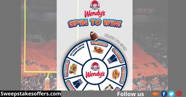 Wendys Spin to Win Sweepstakes