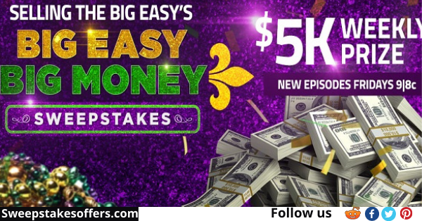 Hgtv Big Easy Big Money Sweepstakes